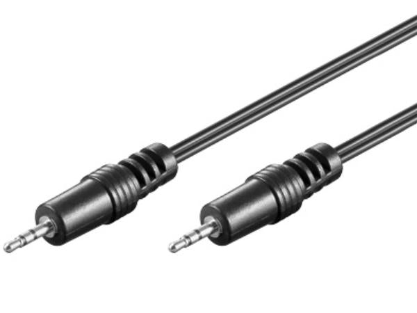 Audiokabel - 2 x 2,5mm stereo JACK han (1,5m)