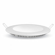 6W LED Indbygningspanel - 3000K - Rund