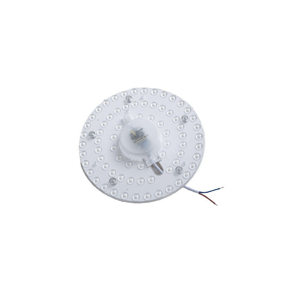 9W LED indsats med linser, flickerfri, Ø12,5 cm, erstatning for G24, cirkelrør og kompaktrør, 230V input, 1000lm, RA80