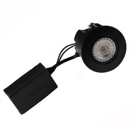 DIOSPOT OPTI rund sort + Diolux R5d 930 450lm 38°