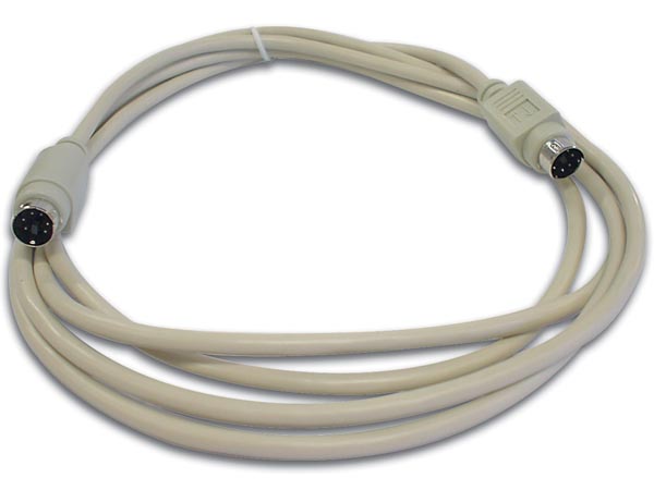 PS/2 kabel - 2 x 6P mini-DIN han (5m)