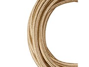 Stofledning - 2 x 0,75mm², Metallisk Champagne (3m)