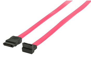 HDD SATA 2.0 kabel - SATA hun til SATA hun 90° ned (1m)