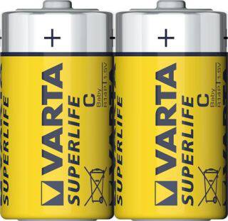 VARTA BATTERI SUPERLIFE C R14P 2-FOLIE