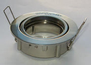 GU10 front m/holder til beslag b. stål rund m/kip