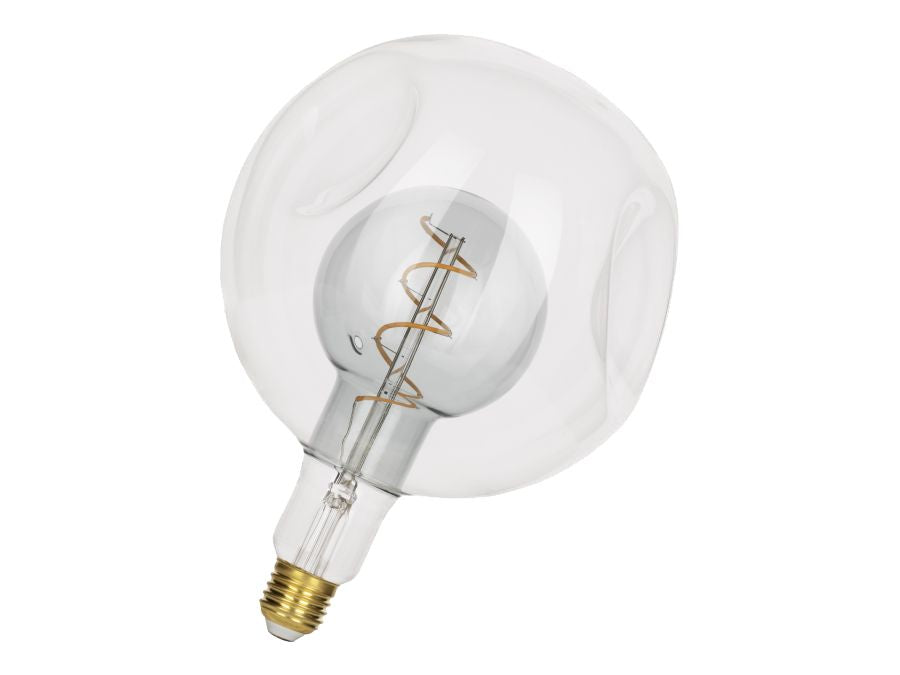 G180 Duo LED - 230-240V / 4W E27, Varm hvid, Klar/Grå