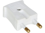 Stikprop S1 flad uden jord hvid