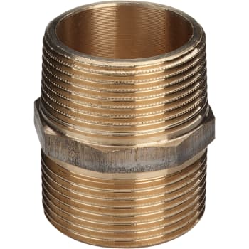 2.1/2" Rødgods Silicium Bronze dobbelt nippel