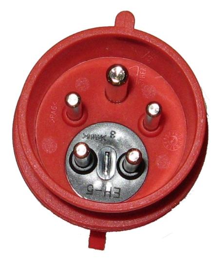 CEE Stikprop 16A 5P 400V Rød m/fasevender