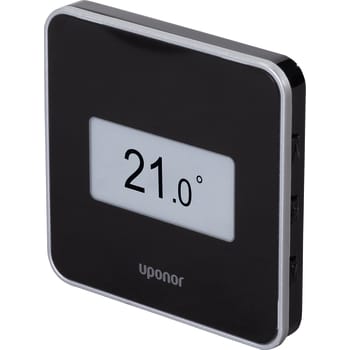 Uponor Smatrix Wave digital STYLE termostat med RH sort T-169 BLACK