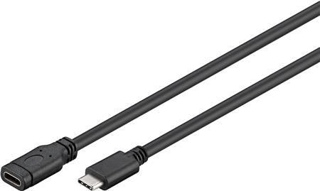 USB KABEL USB 3.1C HAN - USB 3.1C HUN 1M