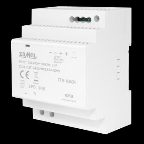 LED driver 24VDC 100W DIN-SKINNE ZTM-100/24 4-mod