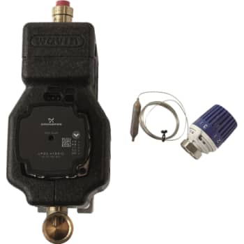 Wavin Parallel shunt med isolering og UPM3Hy 15-70 pumpe