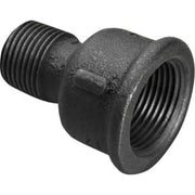 3/4" x 1/2" Sort spidsmuffe