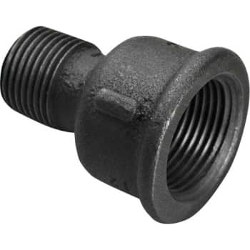 3/4" x 1/2" Sort spidsmuffe