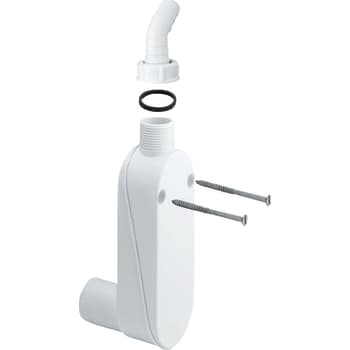 40 mm vandlås til væg - med afgang til spildevandsslange