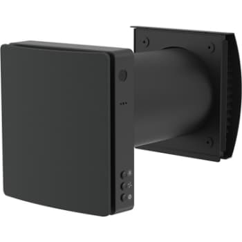 Vega-Flow ventilator med varmegenvinding, sort stof