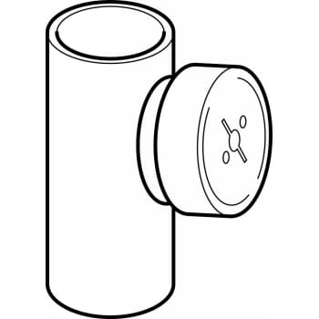 75 mm x 90° Renserør med dæksel sort PEH Geberit