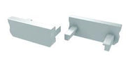 Endestykke til LED profil type D - Hvid (1 stk.)