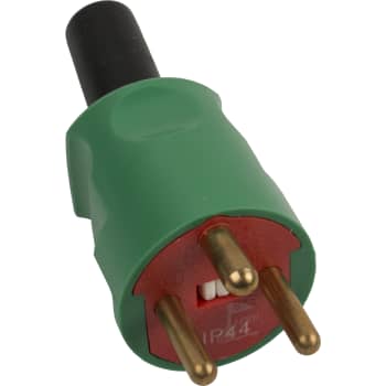 Stikprop m/jord S-5 brudsikret grøn/rød 250V 16A