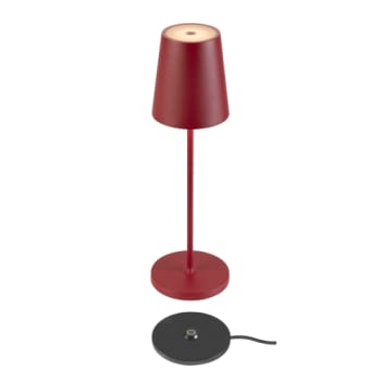 VINOLINA TWO, bordlampe, IP65, 2200/2700/3000K, TOUCH, rød