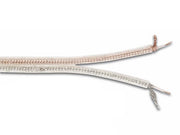 Phonokabel - 2x0,25mm² skærmet twin, Sølv/Guld (1m)