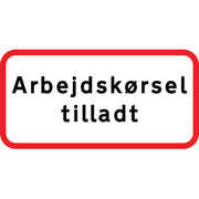 Undertavle, arbejdskørsel tilladt, 25 x 50 cm