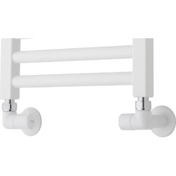 TVS VINKEL VENTILSÆT HVID RAL 9016