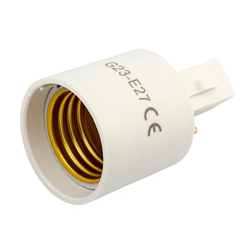 Pæresokkel adapter - G23 til E27