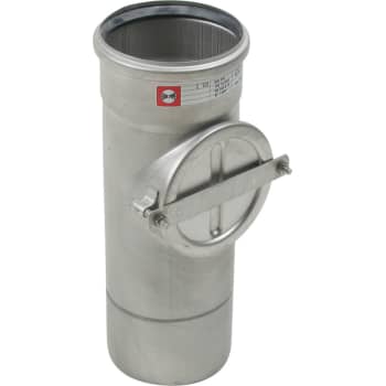 110 mm Rør med renseadgang syrefast AISI316L/EN1.4404 BLÜCHER