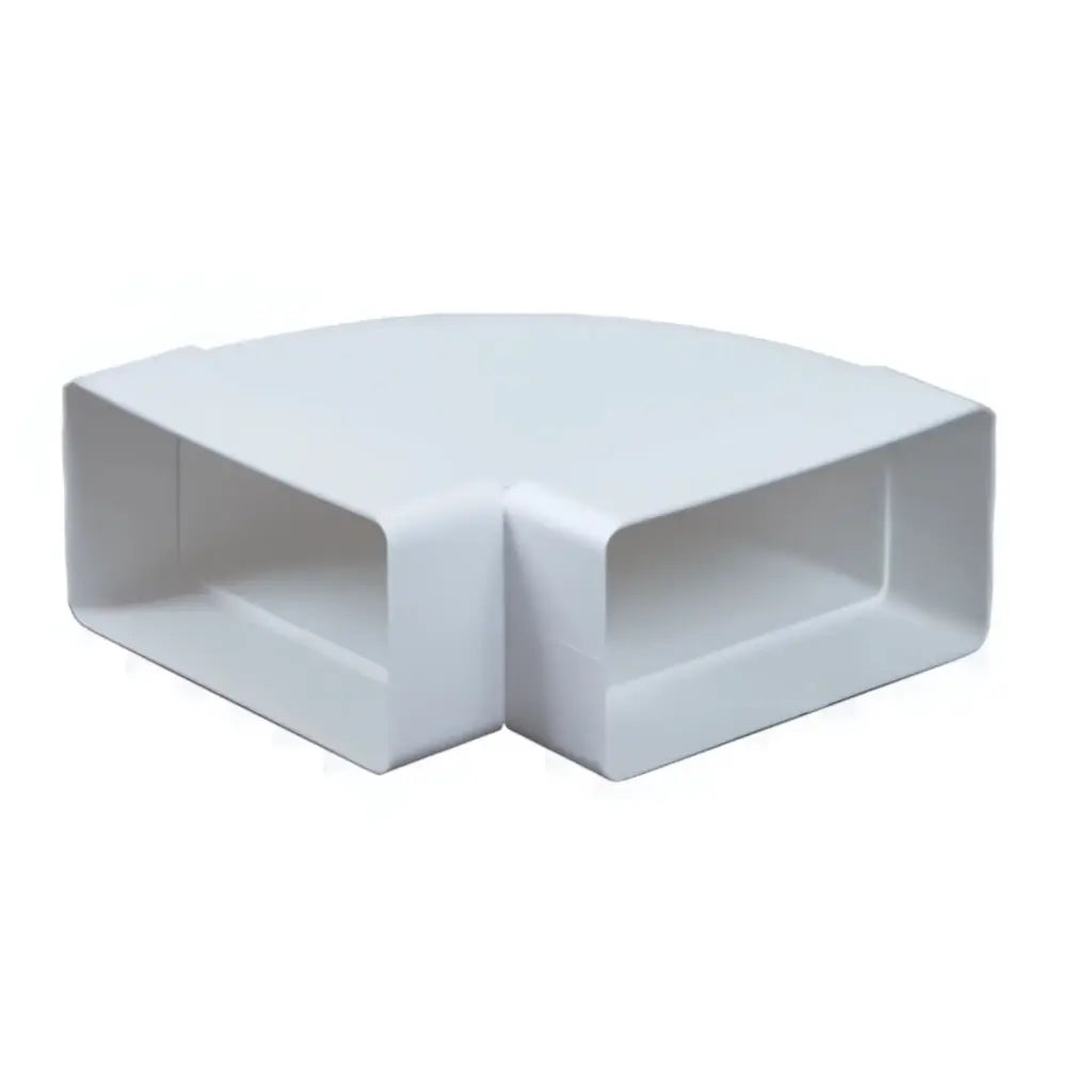 Horisontal bøjning 90° til flad kanal 55x110 mm