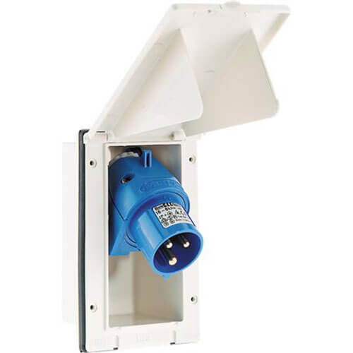 CEE Campingvognsindtag indbygning 230V 16A 3P IP44