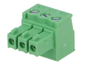 Indstik skrueterminal - 3P hun 3,5mm 0,5-1,5mm², Grøn