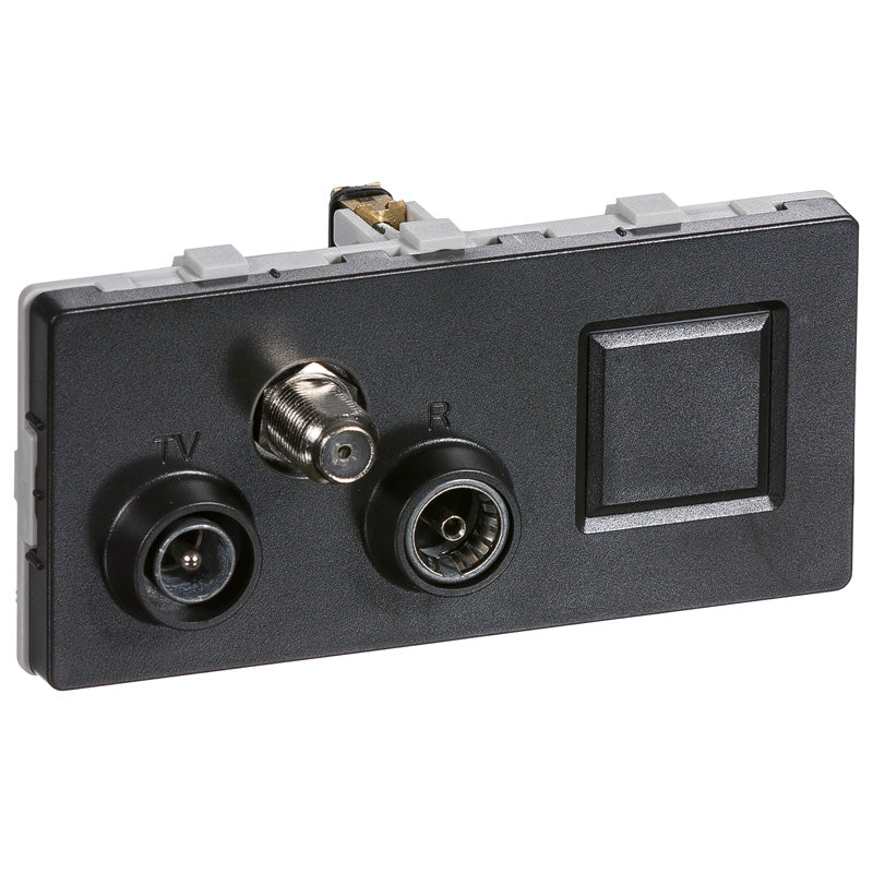 LK antenneudtag TV/R/SAT/RJ45 slutdåse TD372 - KG