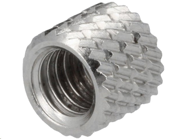 Gevindindsats til plast - M5, Ø7mm, L5,9mm (10 stk.)