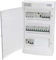 Færdigmonteret gruppetavle – 1x16A 3P+N + 1x10A 3P+N + 5x10A 1P+N + Transient