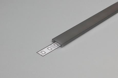 DIOFLEX afdækning C sort f/alu profil 1m