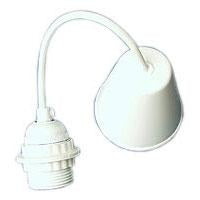 Pendelophæng hvid 1,5m E27 kronefatning