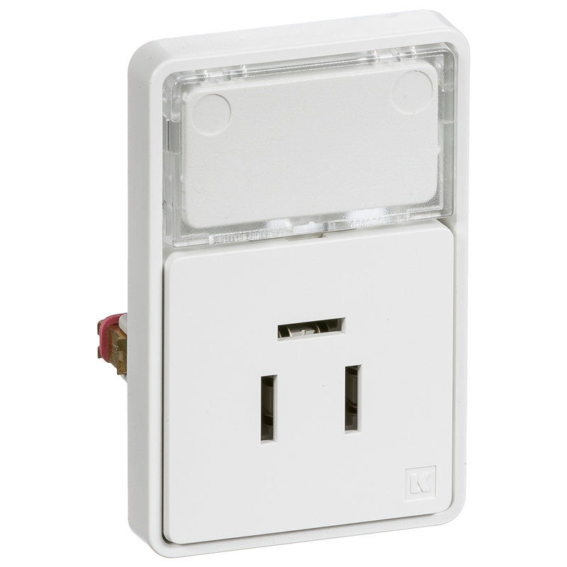 Fuga telefonudtag 1½ modul hvid