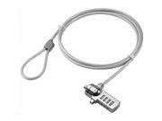 Notebook sikkerhedswire m. kodelås (1,5m)