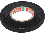 Lærredstape - 9mm bred / 160µm, Sort (25m)