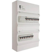 Færdigmonteret gruppetavle - HPFI - 1x16A 3P+N, 2x13A 3P+N, 2x13A 1P+N - Hvid