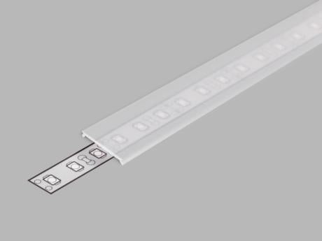 DIOFLEX afdækning C3 opal f/alu profil 1m