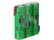 3xNiMH AA batteripakke 3,6V / 2100mAh m. flige