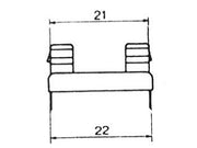 Sikringsholder - Ø5x20mm, til print (22mm benafst.)
