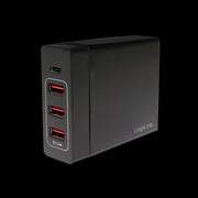 USB bordoplader - 3xUSB-A, 1xUSB-C, 72W