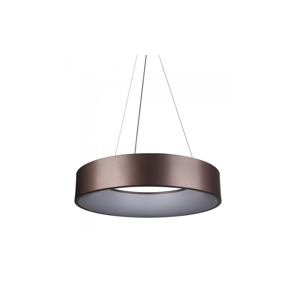 V-Tac 30W LED lysekrone - Kaffefarvet, blødt lys, dæmpbar, varm hvid, inkl. lyskilde