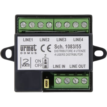 Urmet Fordeler med 4 udgange for 2voice system