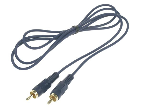 Phonokabel - RCA han til RCA han, OFC Guld (1,2m)