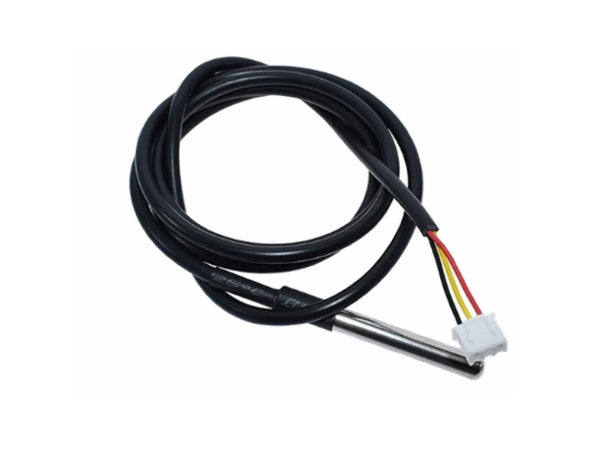 Temperatursensor - DS18B20, vandtæt m. ledn. -55-125°C (1m)